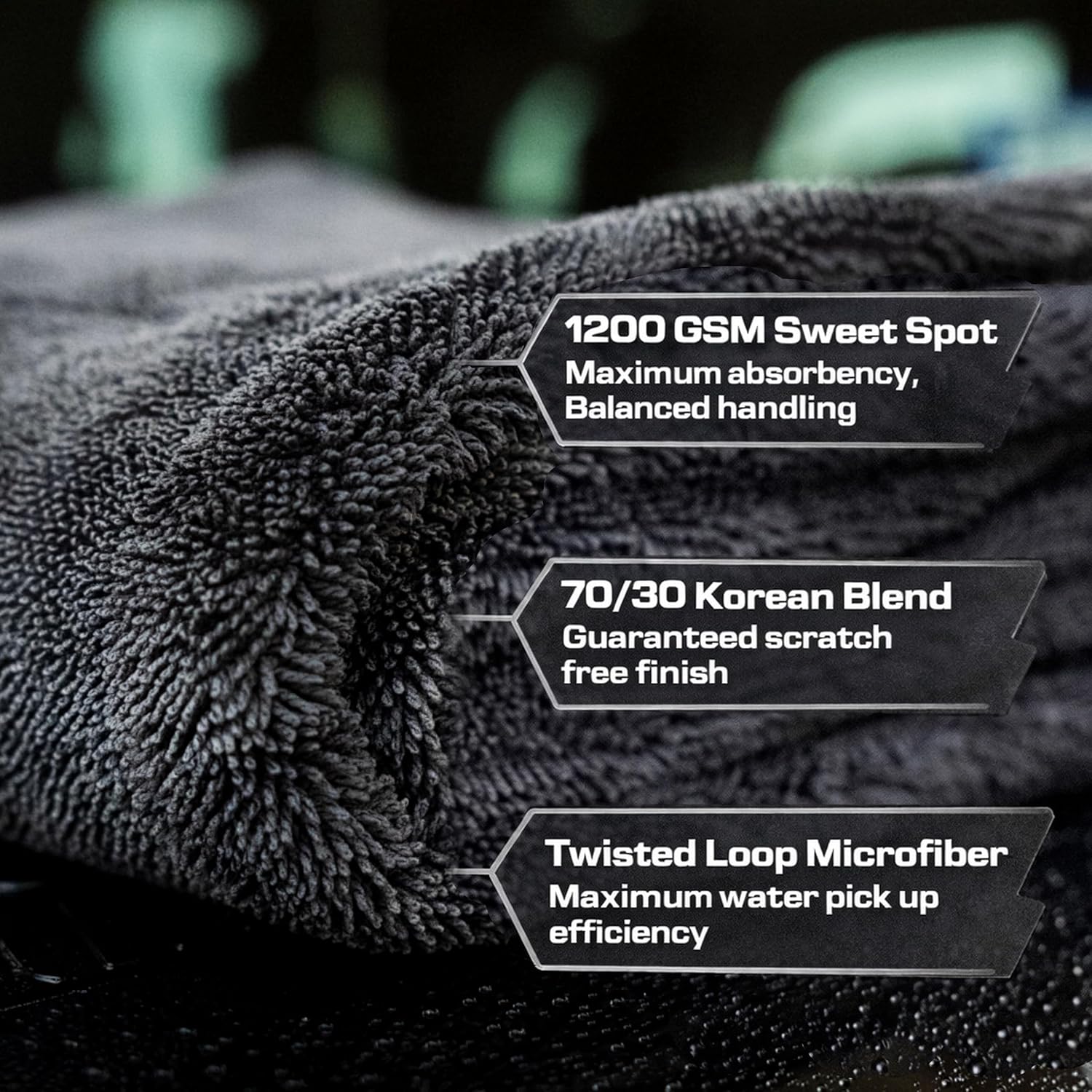 24x36 Car Drying Towel 1200 GS - Microfiber Towel Detailing recension och pris