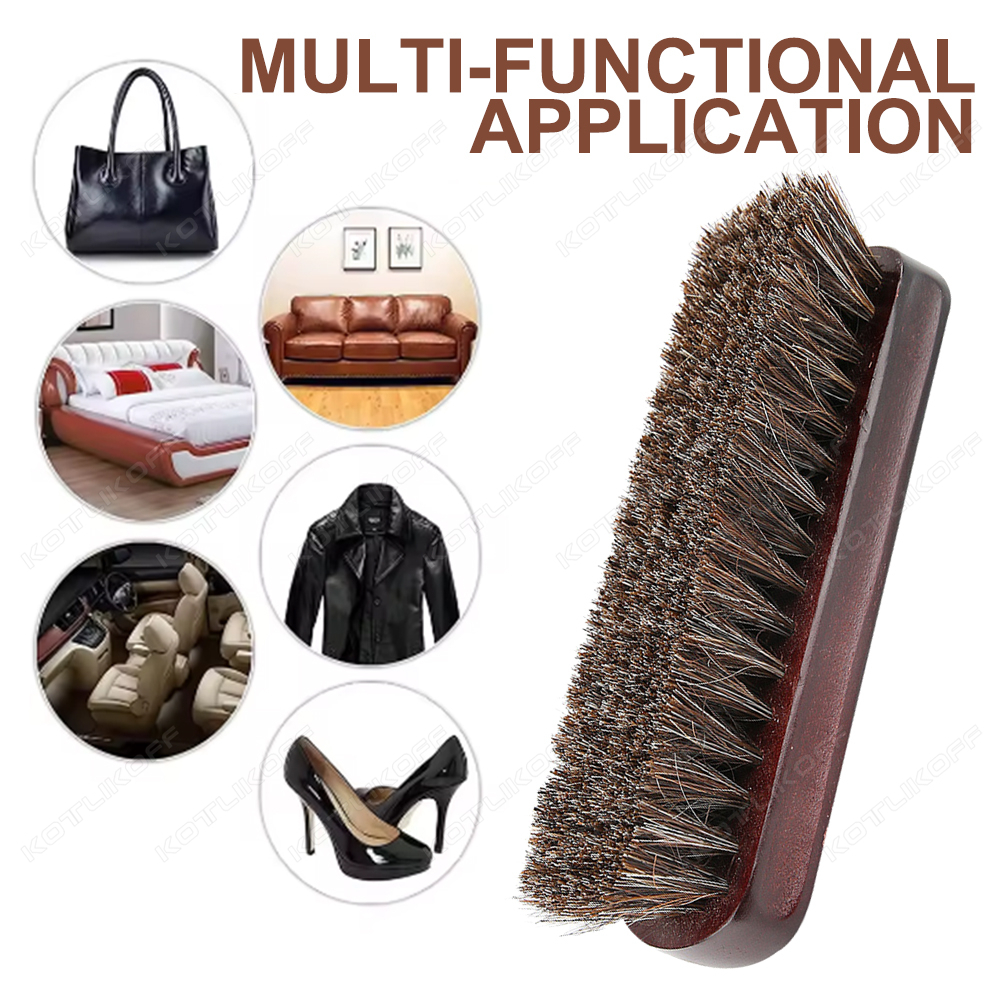 Premium Horsehair Shoe Brush F - Dirt Brush Interior recension och pris