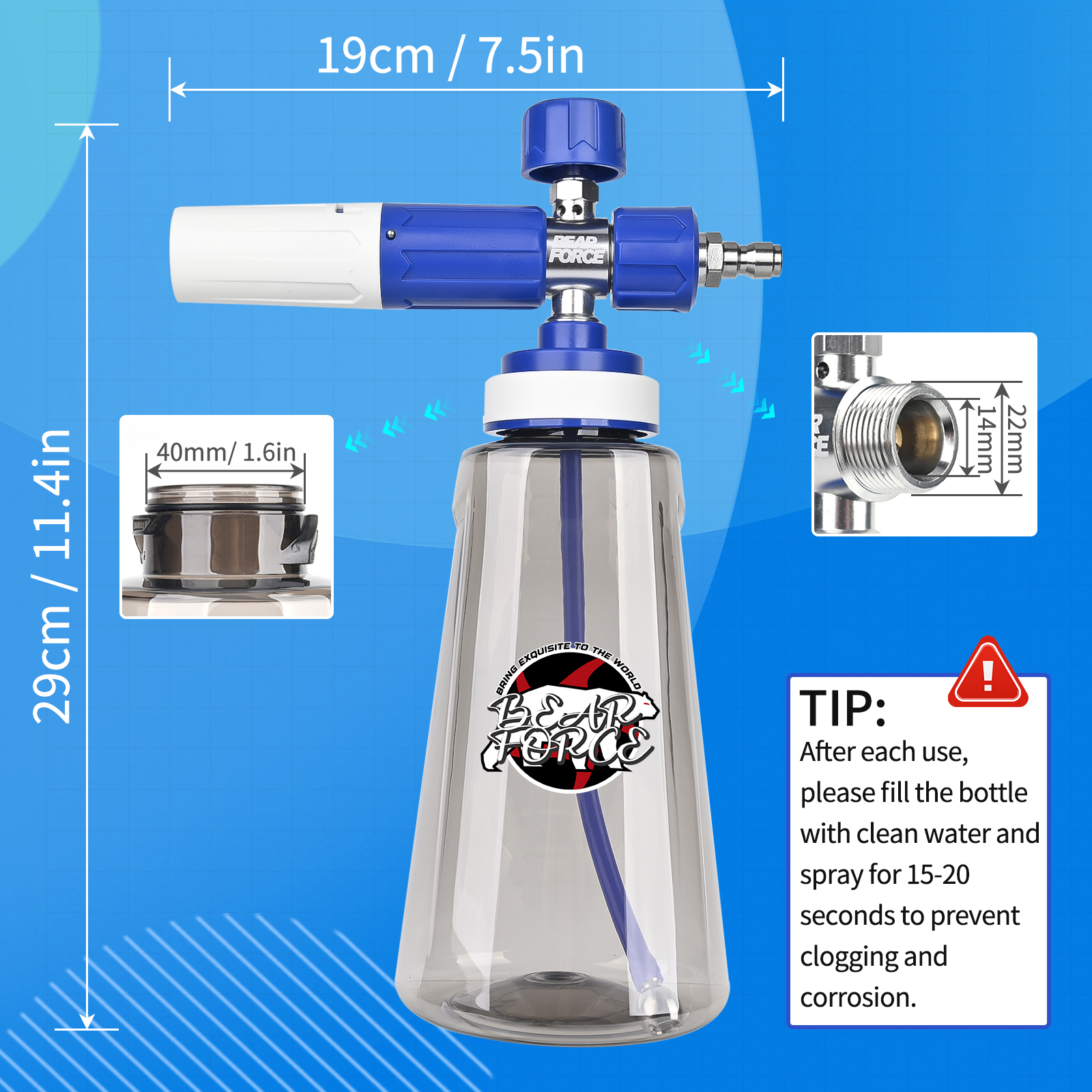 Pressure Washer Upgraded Foam  - Foam Cannon Car Wash recension och pris