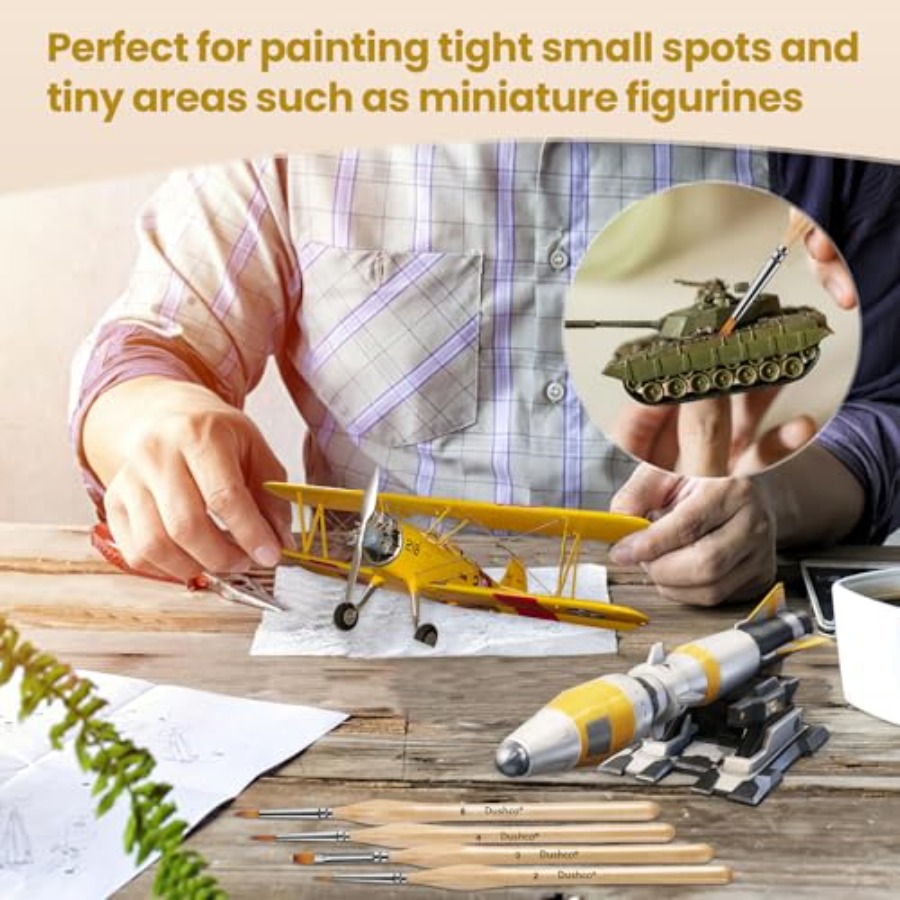 10 pcs Miniature Detail Paint  - Detailing Brush Set recension och pris