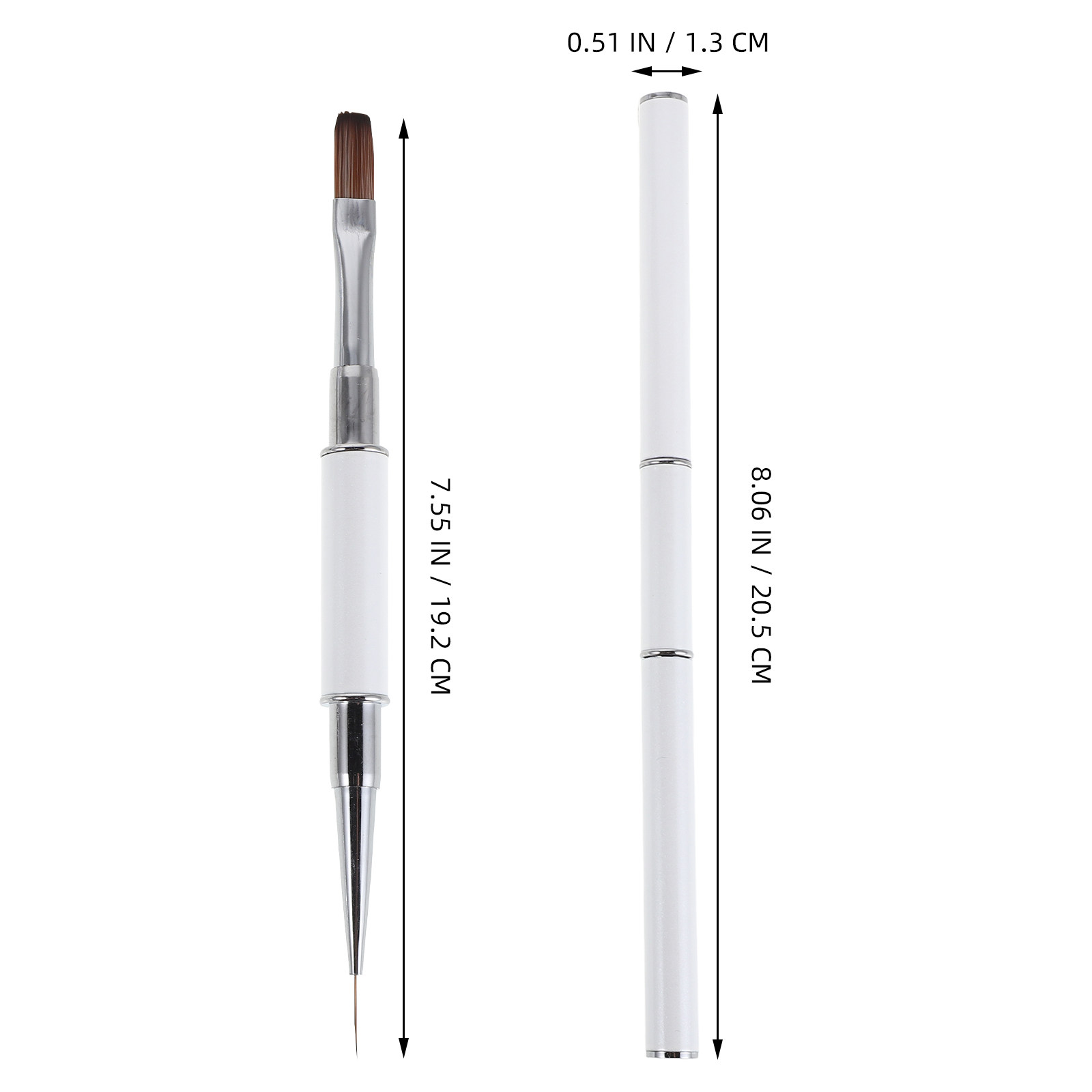 3Pcs Nail Art Brushes Set Dual - Detailing Brush Set recension och pris
