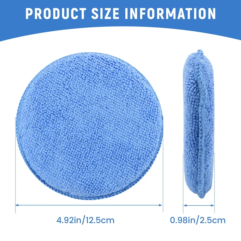 5Inch Microfiber Wax Applicato - Wax Applicator Pad recension och pris