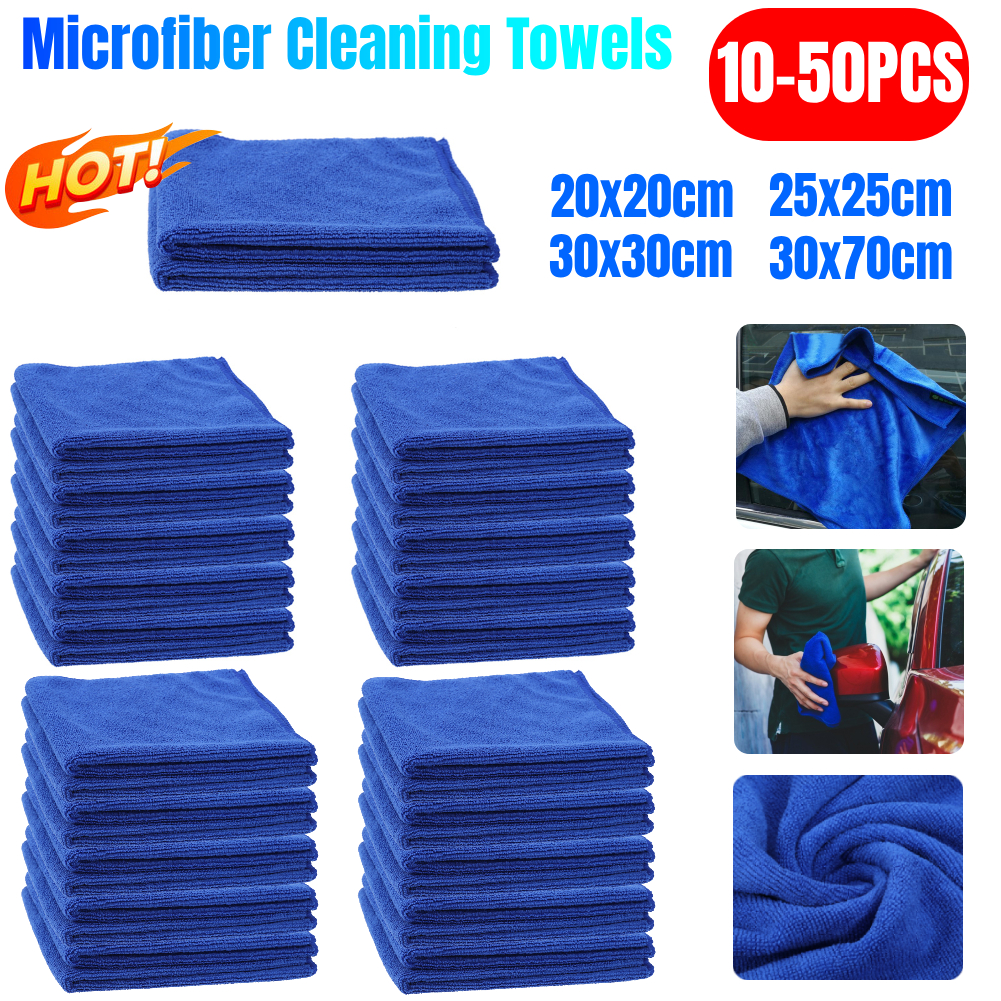 10-50PCS Microfiber Cleaning T - Microfiber Towel Detailing recension och pris