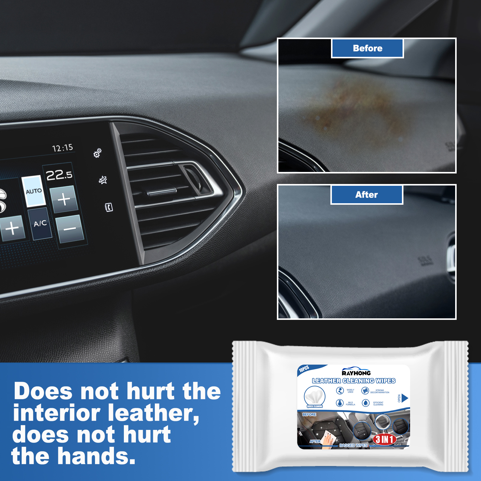 Rayhong Car Leather Cleaning W - Dirt Brush Interior recension och pris