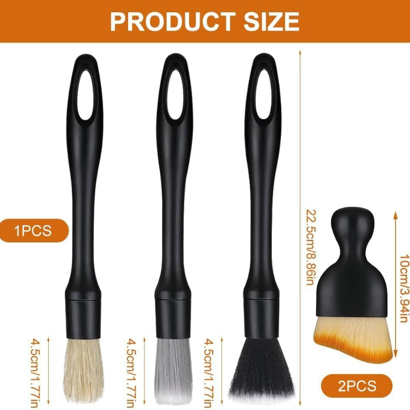 5pcs Automotive Detail Brush K - Interior Detailing Kit recension och pris