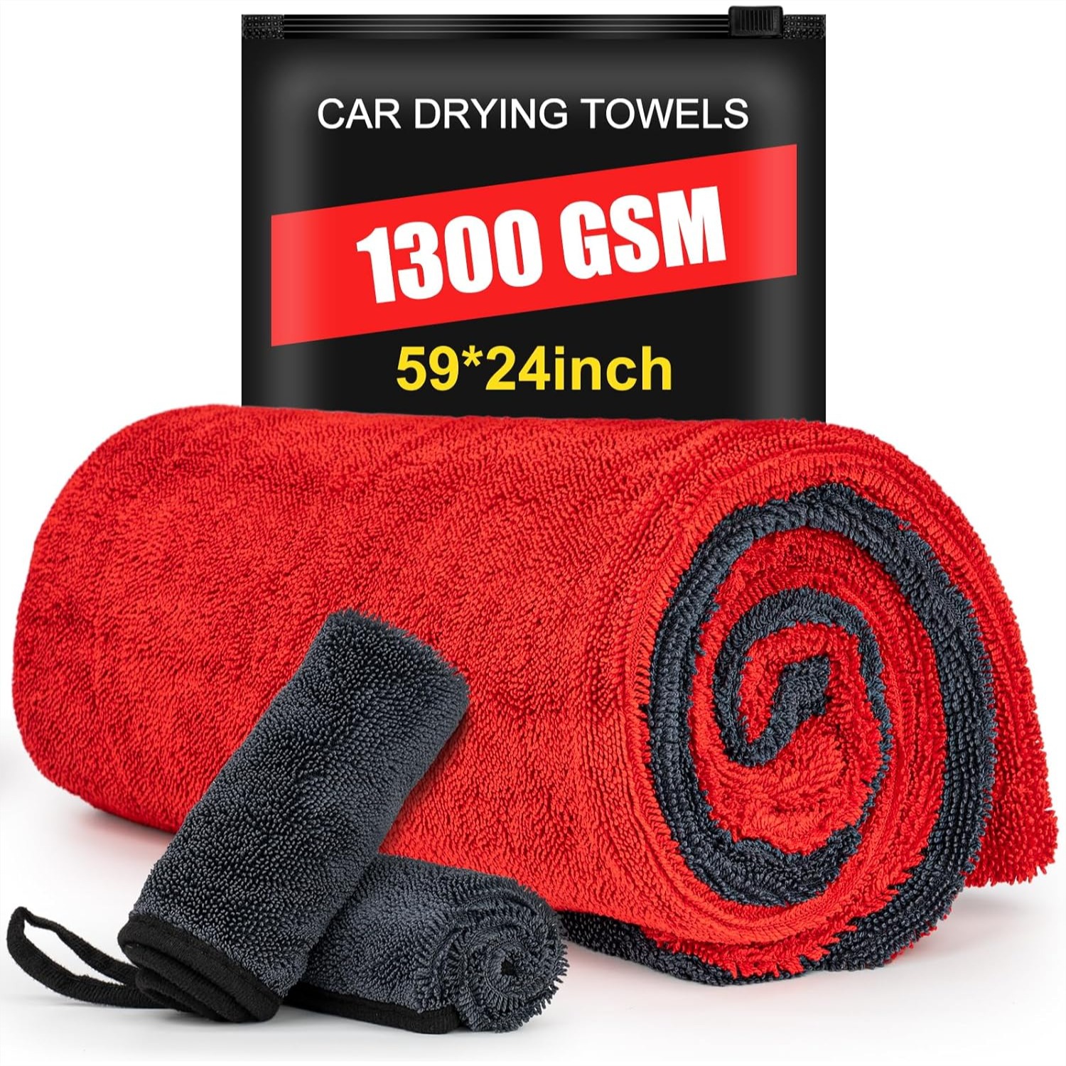3-Pack Car Drying Towel Microf - Microfiber Towel Detailing recension och pris
