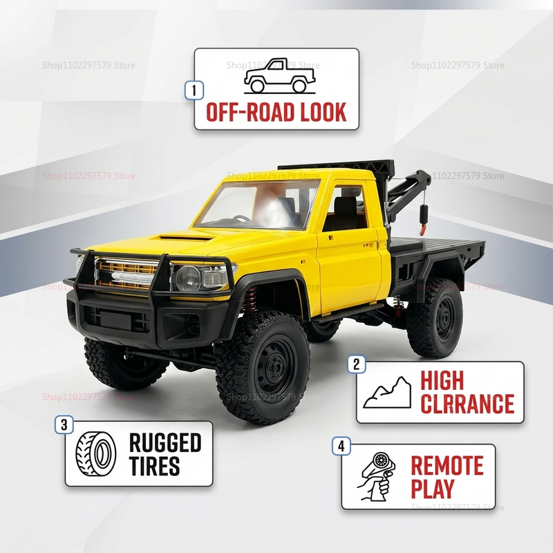 MN82T 1:12 2.4G RC Crawler Hoi - Dirt Brush Interior recension och pris