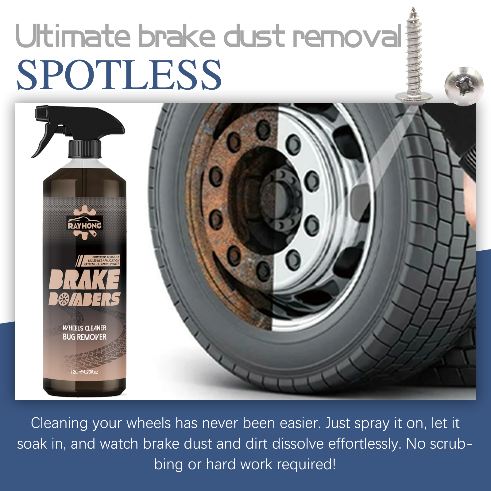 Car Wheel&Tire Cleaner - Brake - Wheel Cleaner Alloy recension och pris