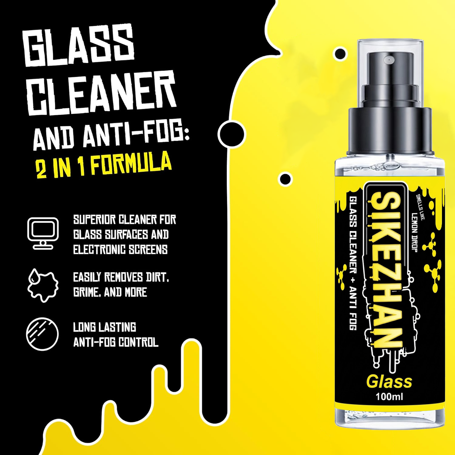 2in1 Anti Fog Spray Car Glass  - Glass Cleaner Streak recension och pris