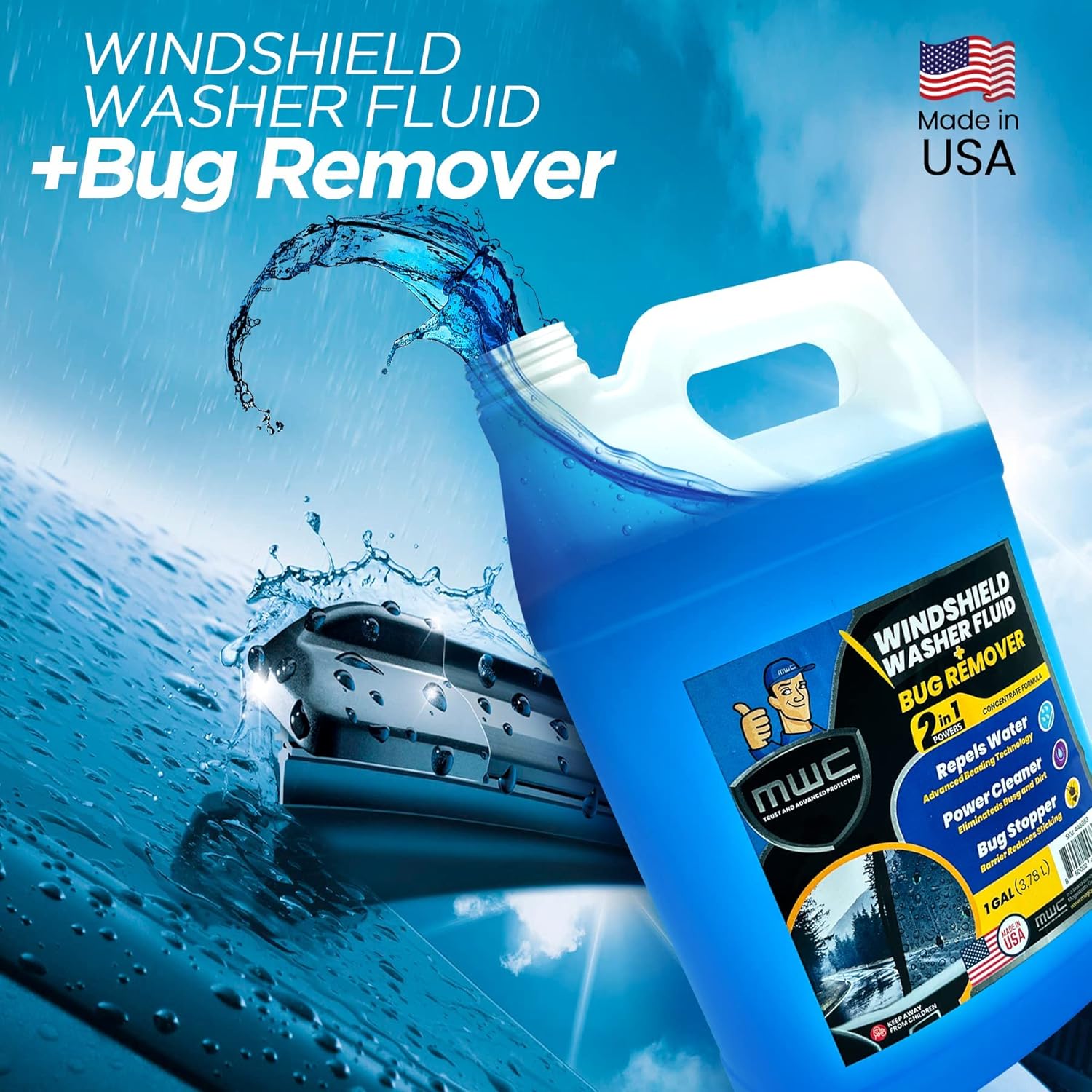 Windshield Washer Fluid, Ready - Glass Cleaner Streak recension och pris