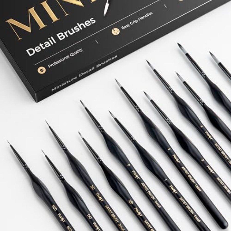Detail Paint Brushes Set, 12 P - Detailing Brush Set recension och pris
