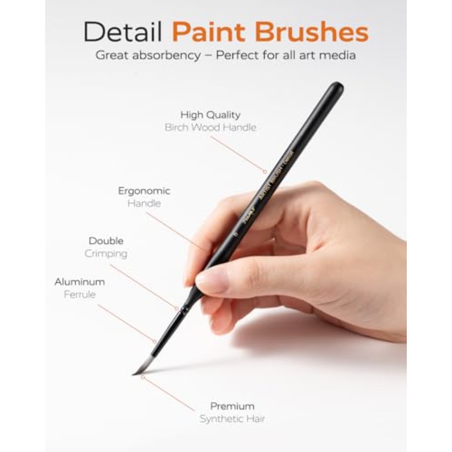Detail Paint Brushes Set, 12 P - Detailing Brush Set recension och pris