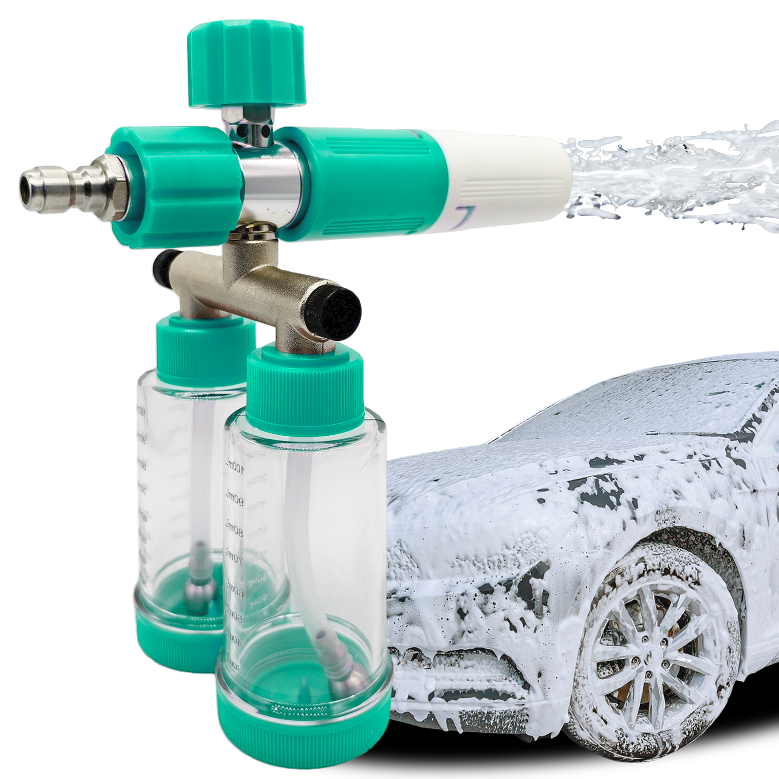 100ML Dual-Kettle Foam Sprayer - Pressure Washer Foam Gun recension och pris