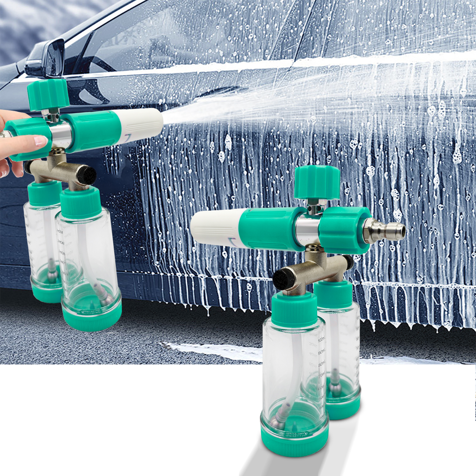 100ML Dual-Kettle Foam Sprayer - Pressure Washer Foam Gun recension och pris