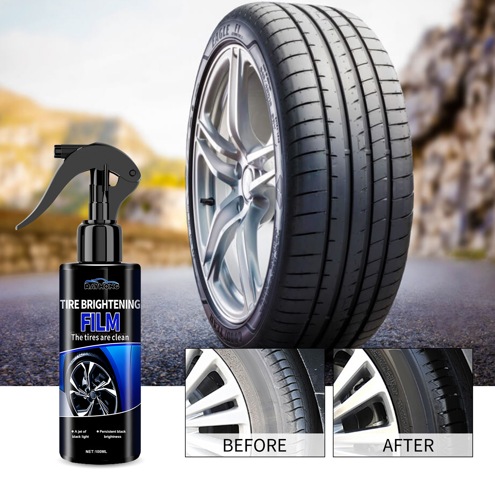 Car Tire Shine Coating Spray C - Tire Shine Spray Sealant recension och pris