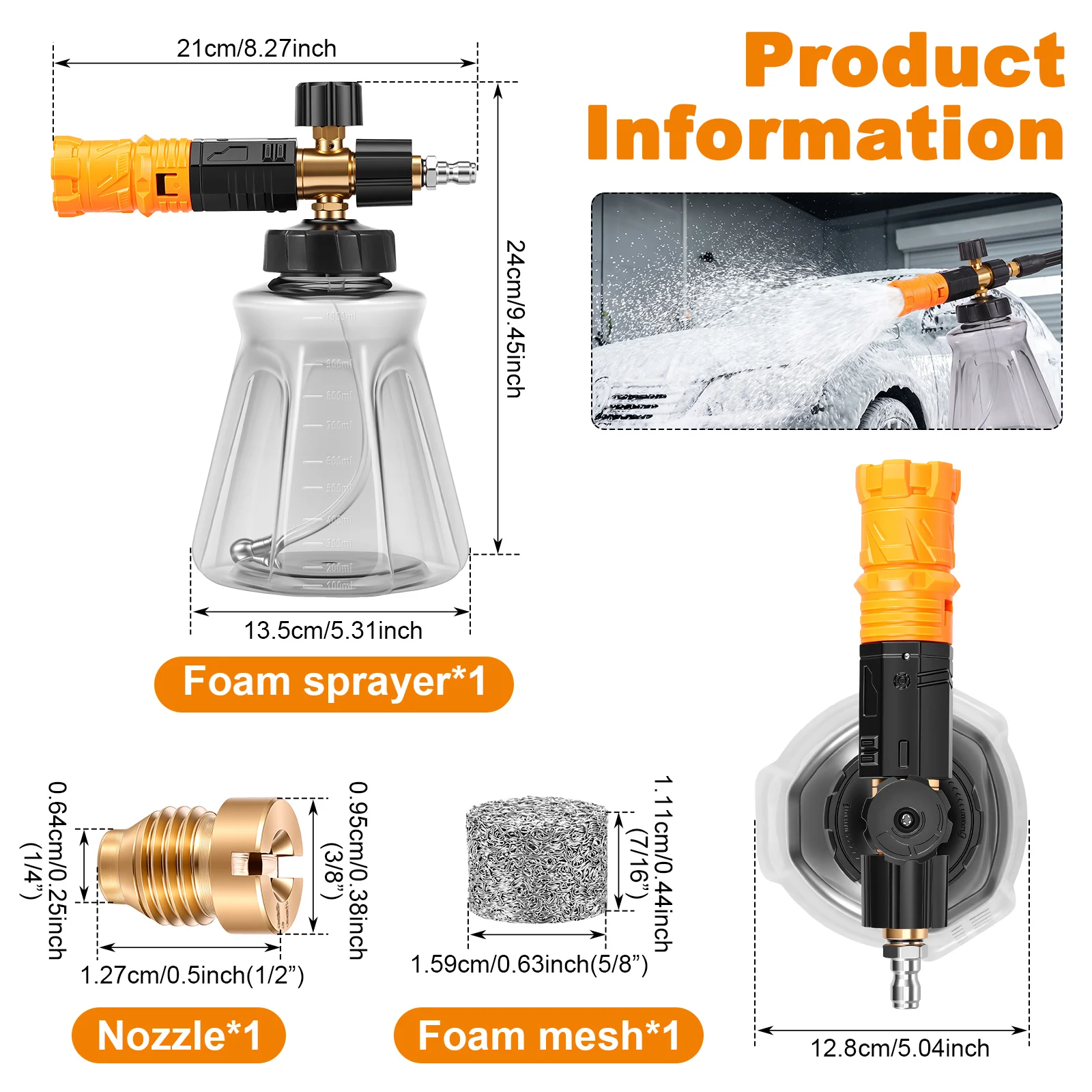 Foam Cannon for Pressure Washe - Foam Cannon Car Wash recension och pris